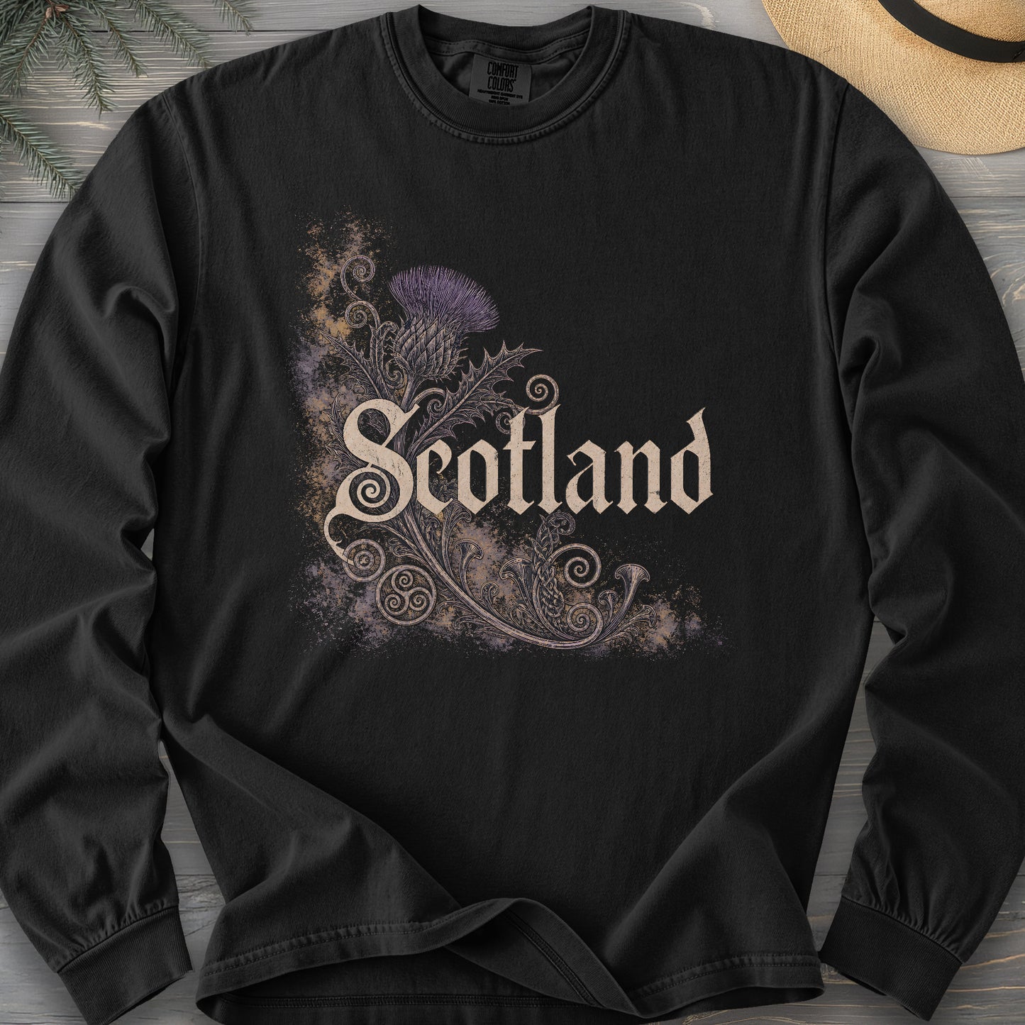 Scotland Ancient Symbols Comfort Colors 6014 Long Sleeve