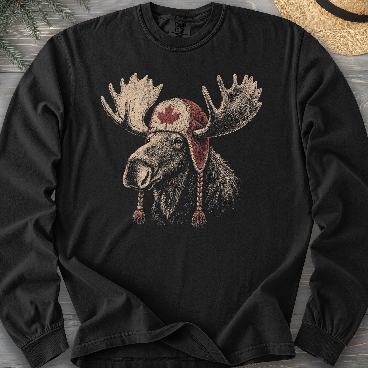 Canada Moose Cap Long Sleeve Shirt
