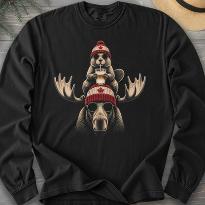 Beaver Moose Canada Long Sleeve Shirt