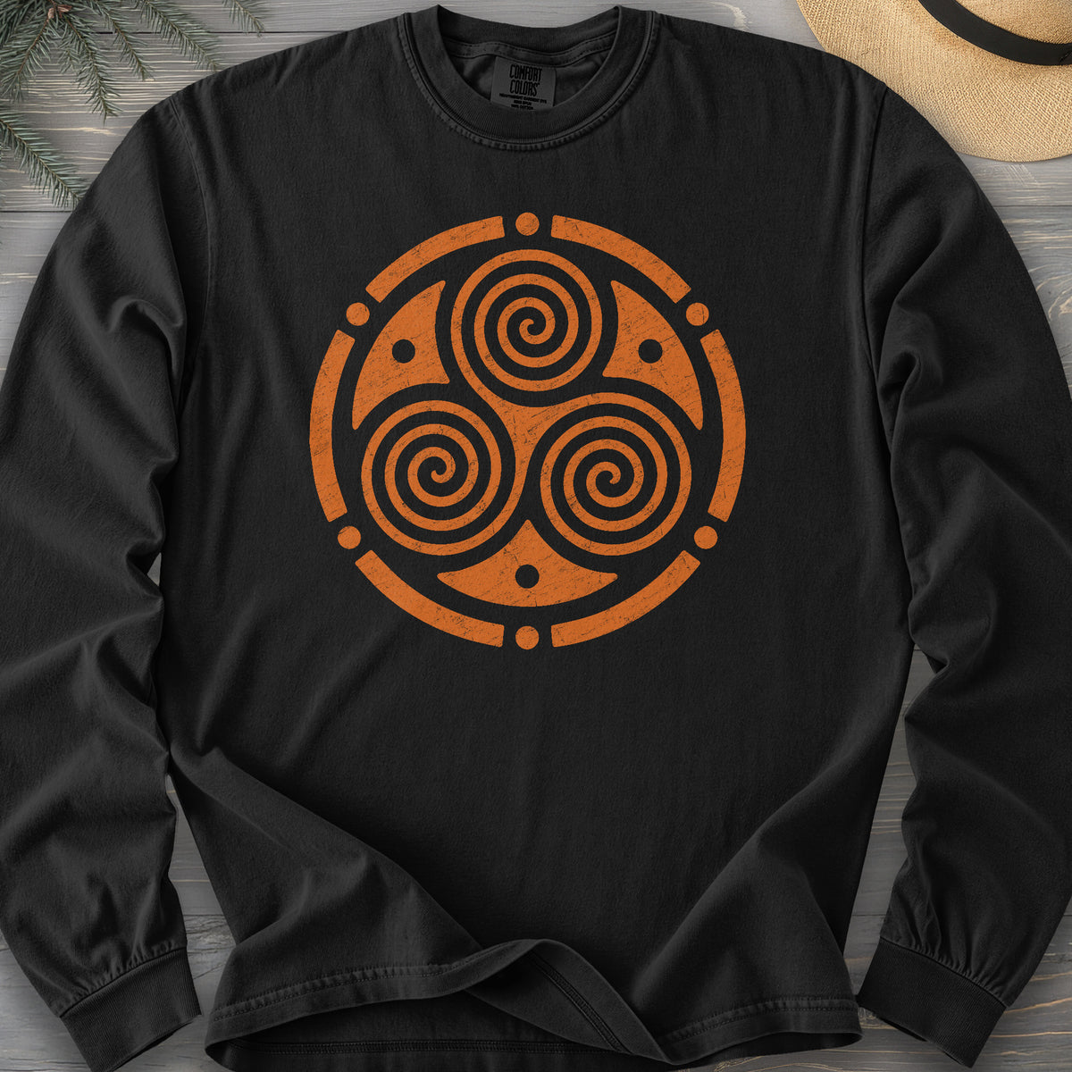 Triskele Circle Comfort Colors 6014 Long Sleeve