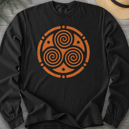 Triskele Circle Comfort Colors 6014 Long Sleeve