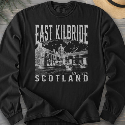 East Kilbride Scotland Sketch Comfort Colors 6014 Long Sleeve