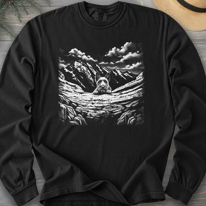 Watchful Scottish Terrier Comfort Colors 6014 Long Sleeve