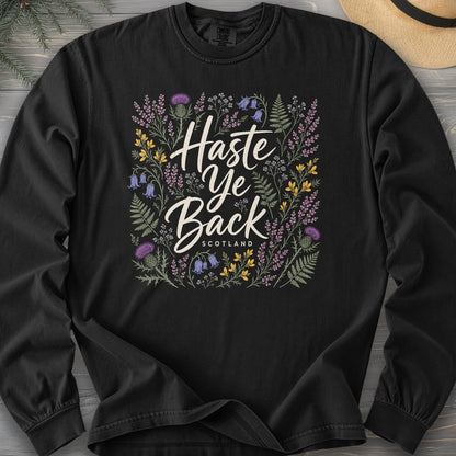 Haste Ye Back Scotland Comfort Colors 6014 Long Sleeve