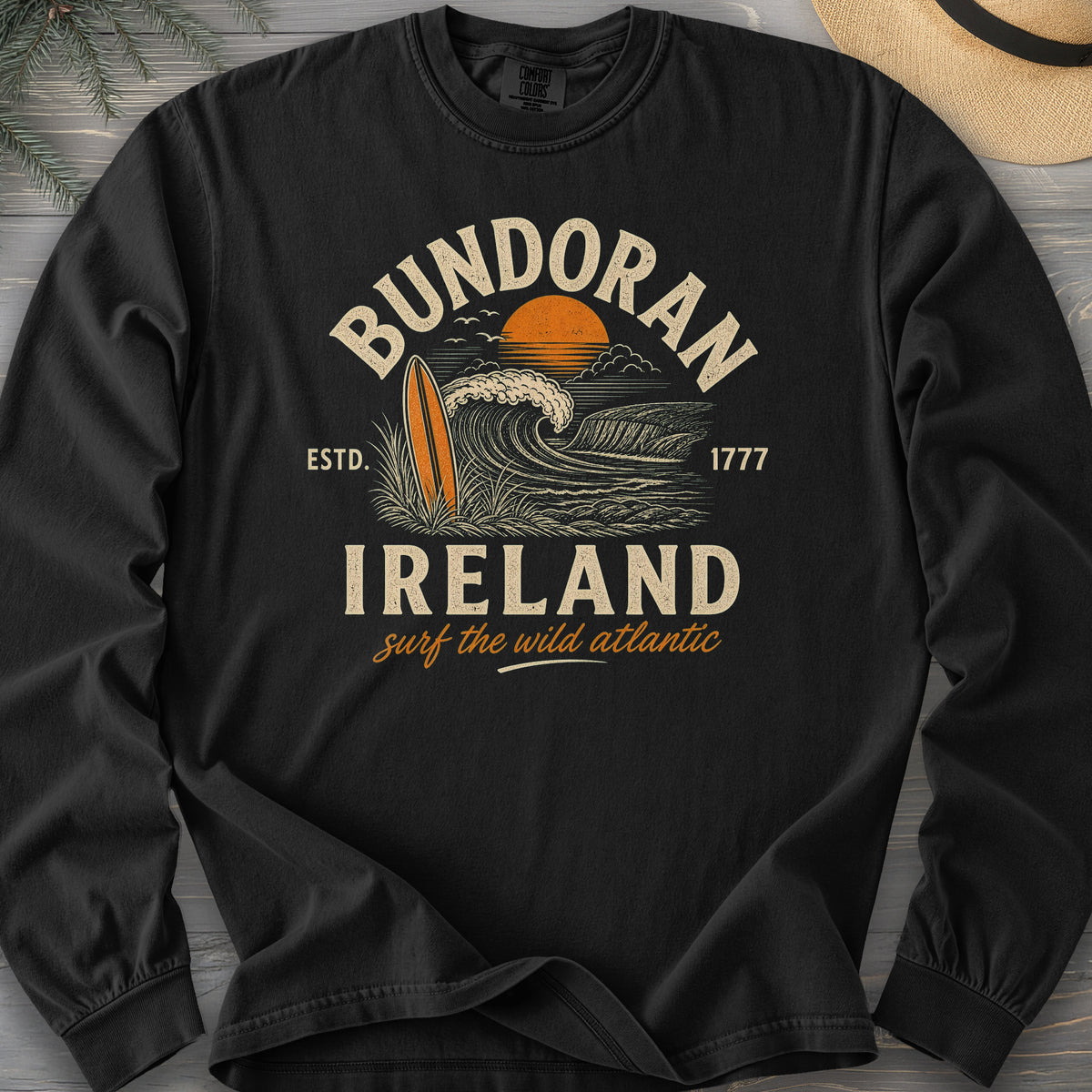 Bundoran Surf Atlantic Comfort Colors 6014 Long Sleeve