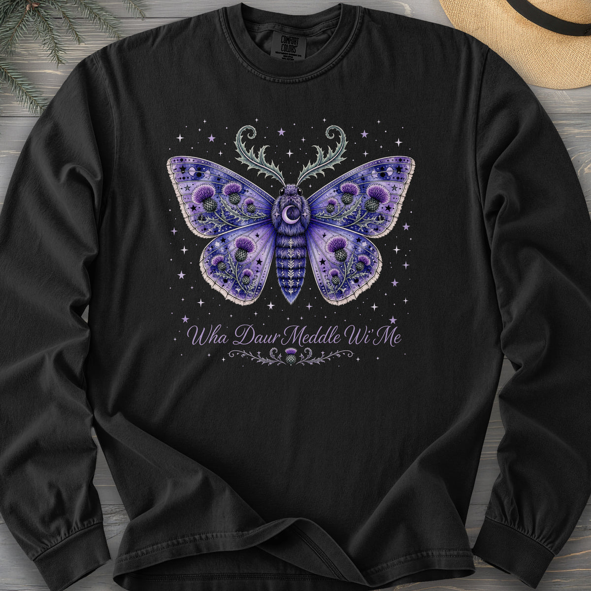 Wha Daur Meddle Wi' Me Comfort Colors 6014 Long Sleeve