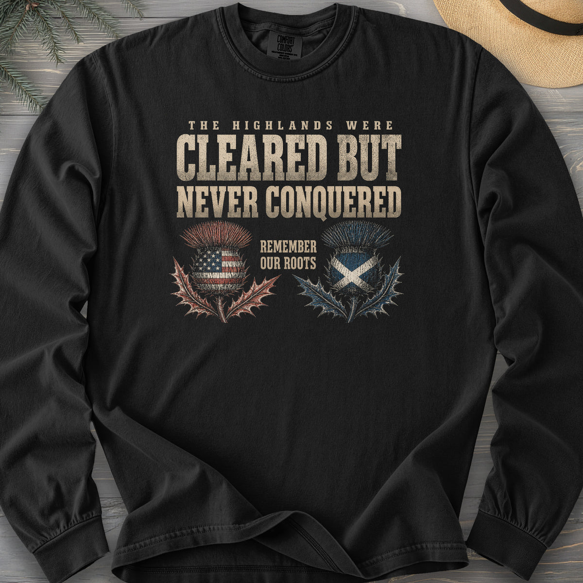 Highlands Were Cleared Comfort Colors 6014 Long Sleeve