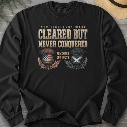 Highlands Were Cleared Comfort Colors 6014 Long Sleeve