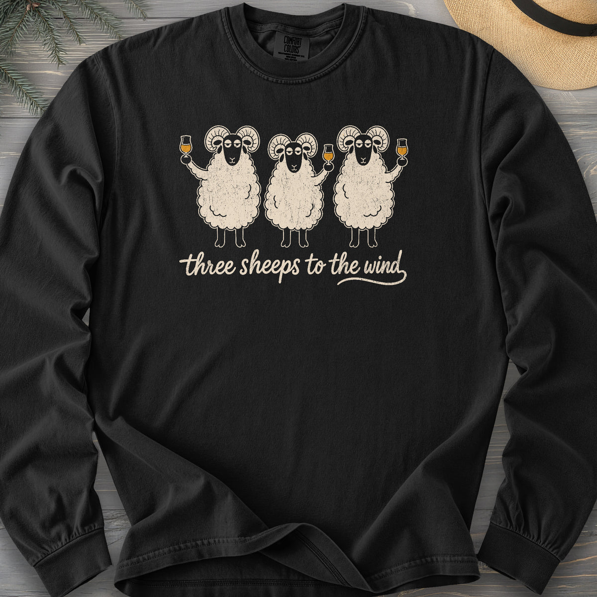 Three Sheeps Comfort Colors 6014 Long Sleeve