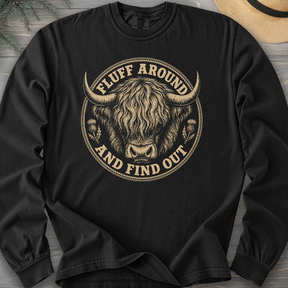 Fluff Around Coo Comfort Colors 6014 Long Sleeve