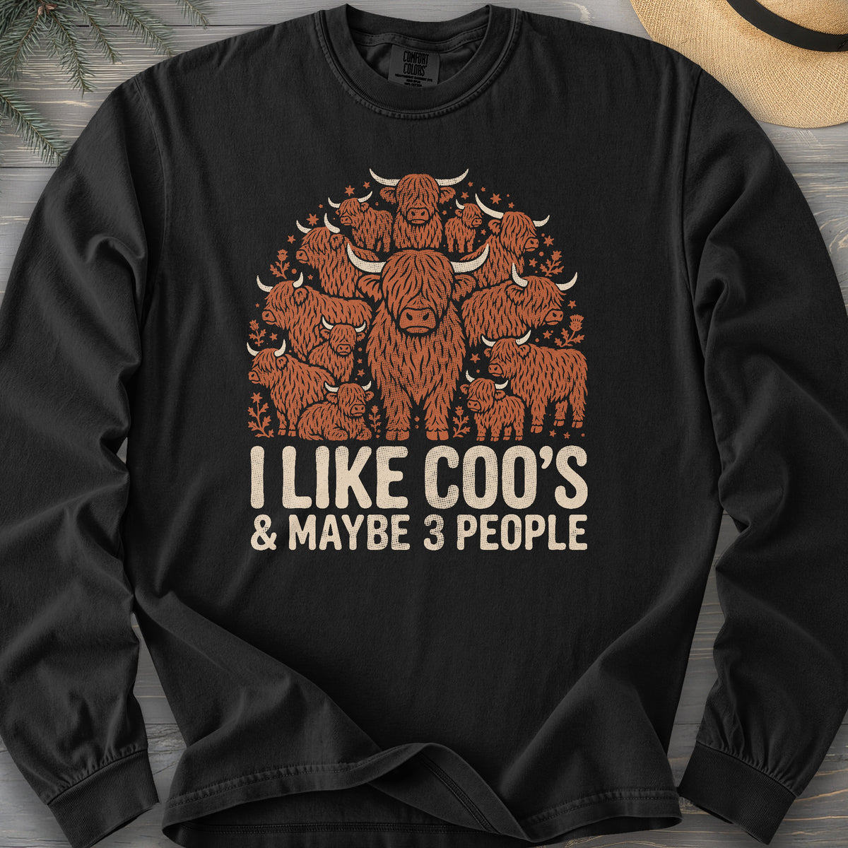 I Like Coos Comfort Colors 6014 Long Sleeve