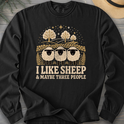 I Like Sheep Comfort Colors 6014 Long Sleeve