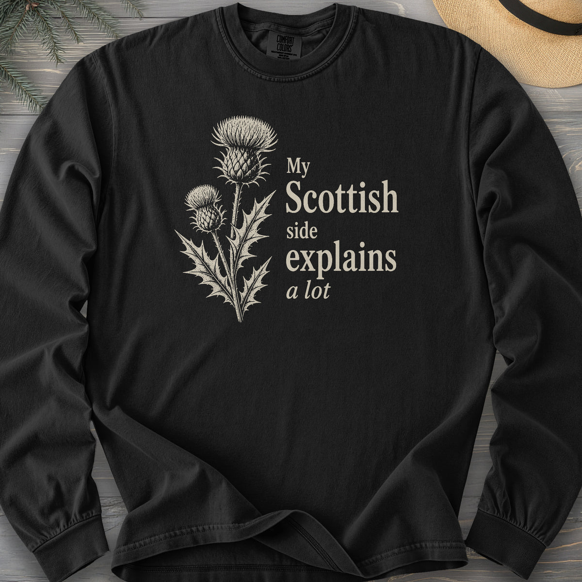 My Scottish Side Comfort Colors 6014 Long Sleeve