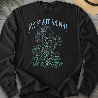 Spirit Animal Kelpie Comfort Colors 6014 Long Sleeve
