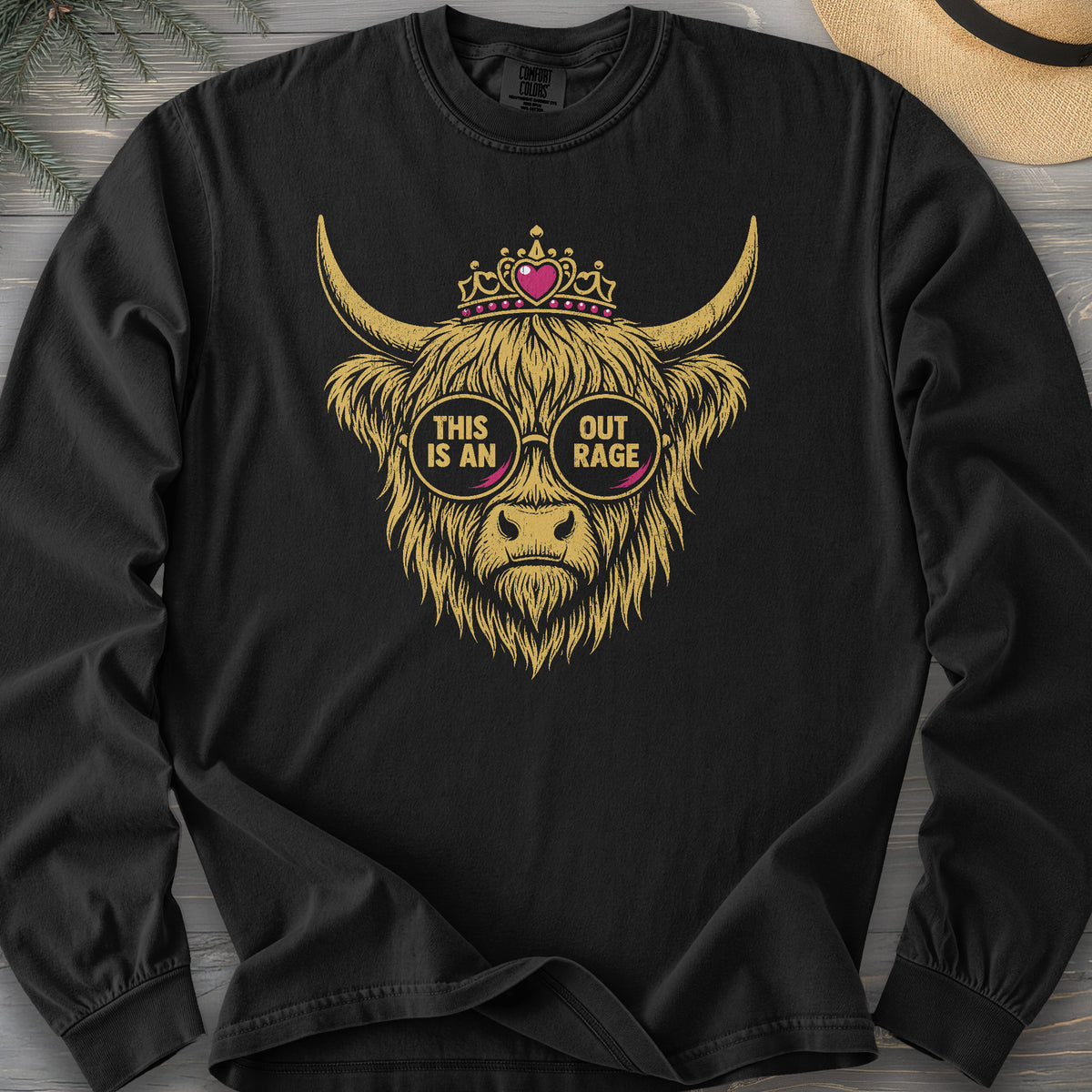 Outrage Coo Comfort Colors 6014 Long Sleeve