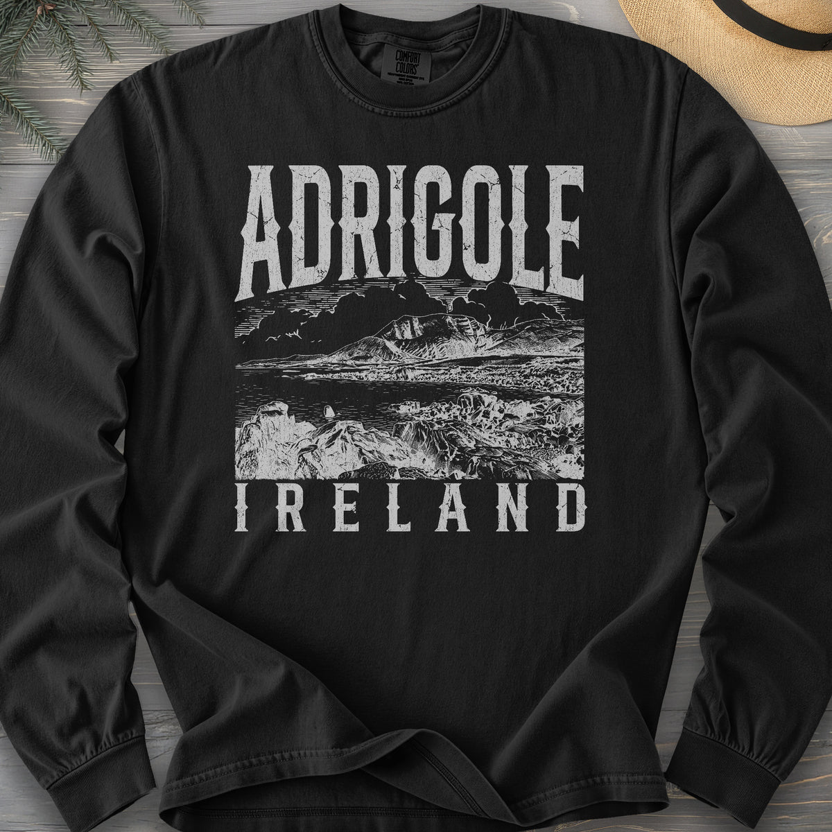Adrigole Ireland Sketch Comfort Colors 6014 Long Sleeve