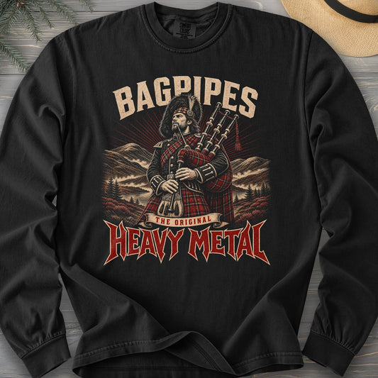 Bagpipes Heavy Metal Long Sleeve Shirt