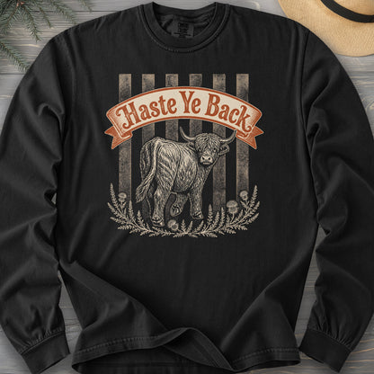 Haste Ye Back Coo Comfort Colors 6014 Long Sleeve