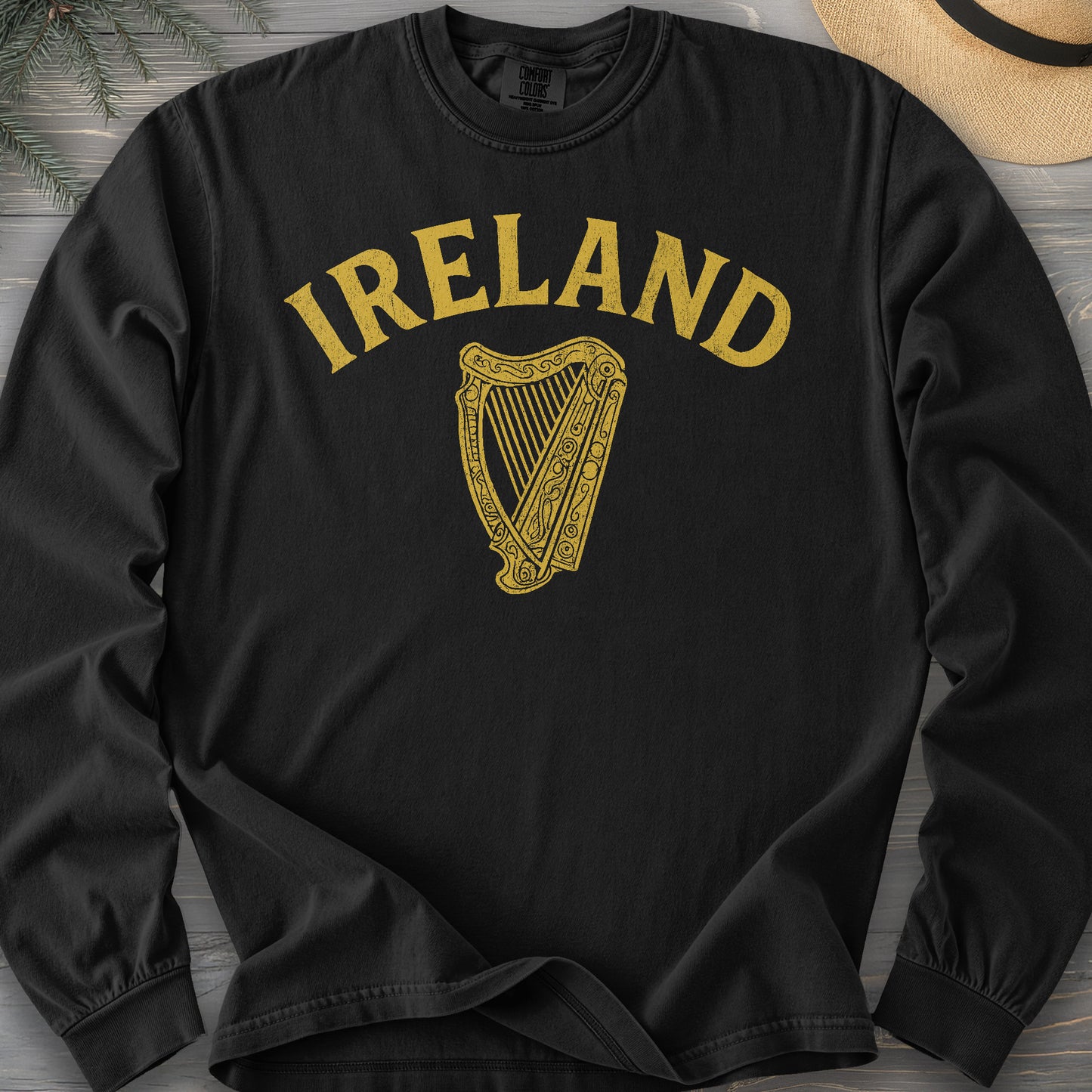 Ireland Vintage Harp Long Sleeve Shirt