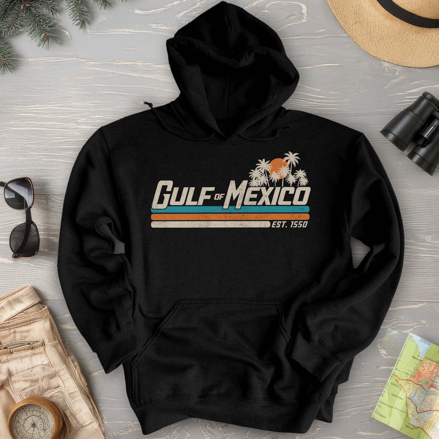 Bargain Bin Overstock! Gulf of Mexico Retro Stripe Hoodie