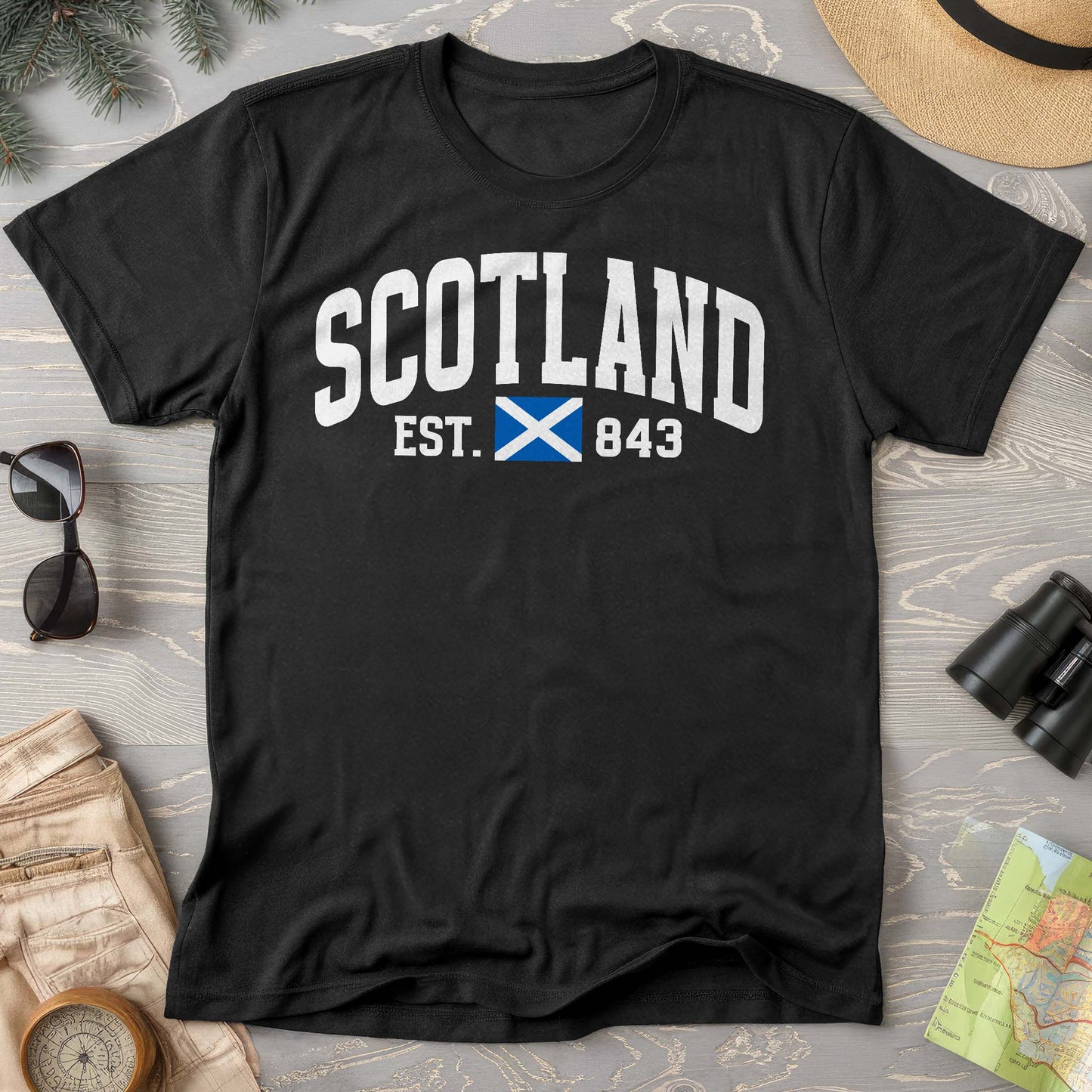 Scotland Varsity Flag Comfort Colors T-Shirt