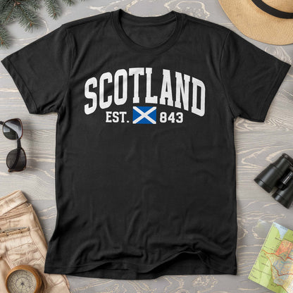 Scotland Varsity Flag Comfort Colors T-Shirt