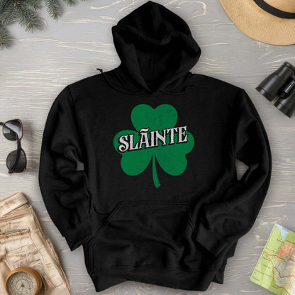 Sláinte Vintage Textured Shamrock Hoodie