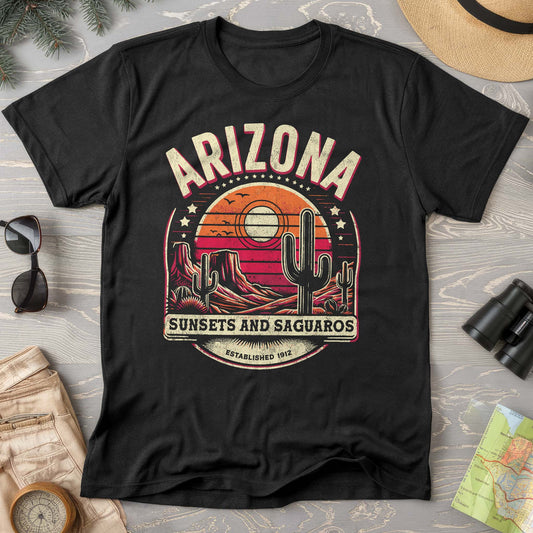 Arizona "Sunsets and Saguaros" Comfort Colors T-Shirt