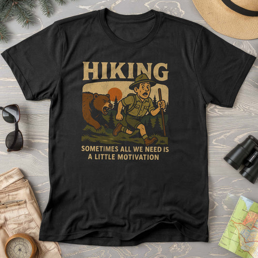 Funny Hiking "Motivation" Comfort Colors T-Shirt