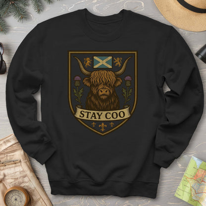 Highland Cow "Scottish Heraldry" Sweatshirt