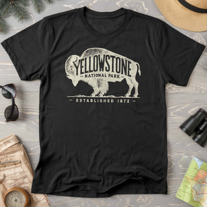 Yellowstone National Park "Vintage Buffalo" Comfort Colors T-Shirt