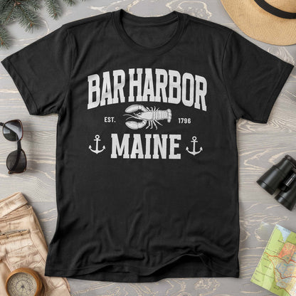 Bar Harbor Maine "Nautical Lobster" Comfort Colors T-Shirt