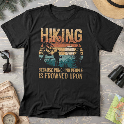 Funny Hiking "Frowned Upon" Comfort Colors T-Shirt