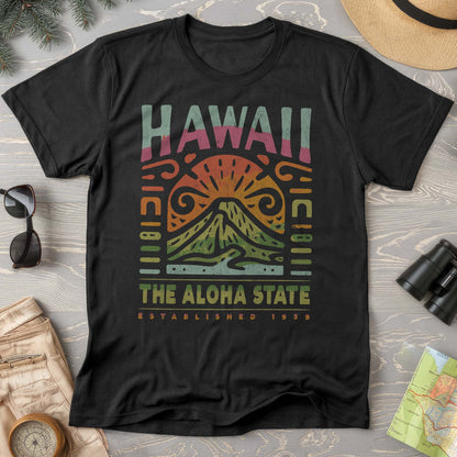 Hawaii The Aloha State "Volcano Tatoo" Comfort Colors T-Shirt