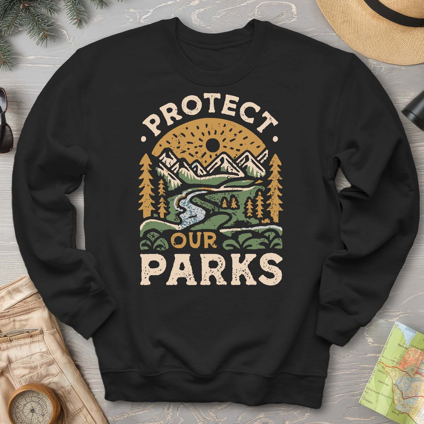 Protect Our Parks Hand-Drawn Sweatshirt