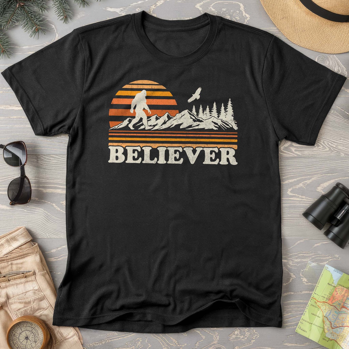 Funny Bigfoot Believer Comfort Colors T-Shirt