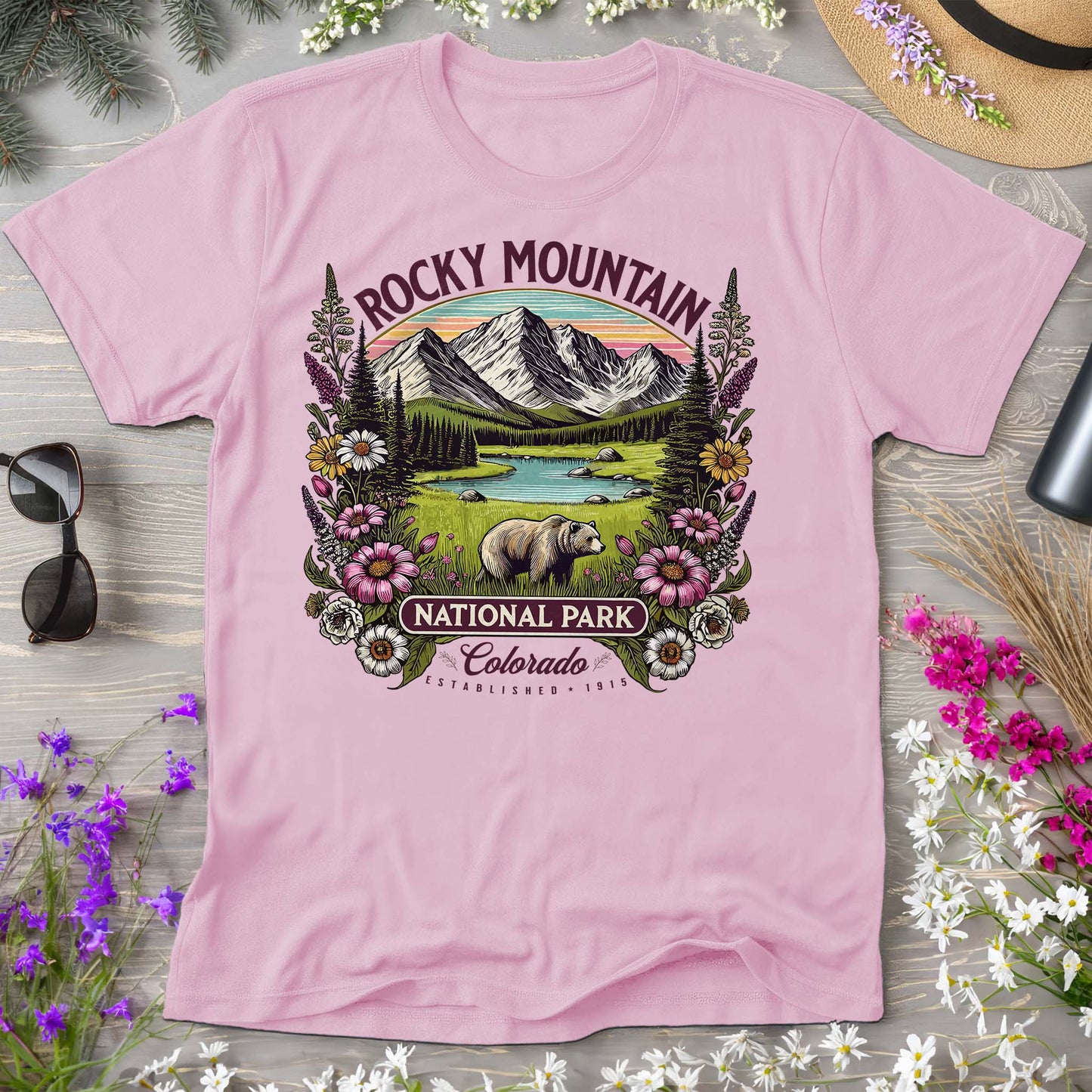 Rocky Mountain National Park "Wildflower" Comfort Colors T-Shirt