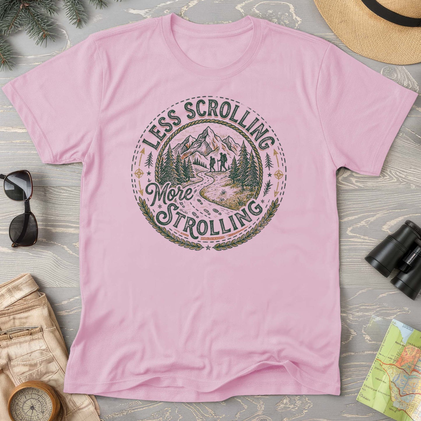 Less Scrolling More Strolling T-Shirt
