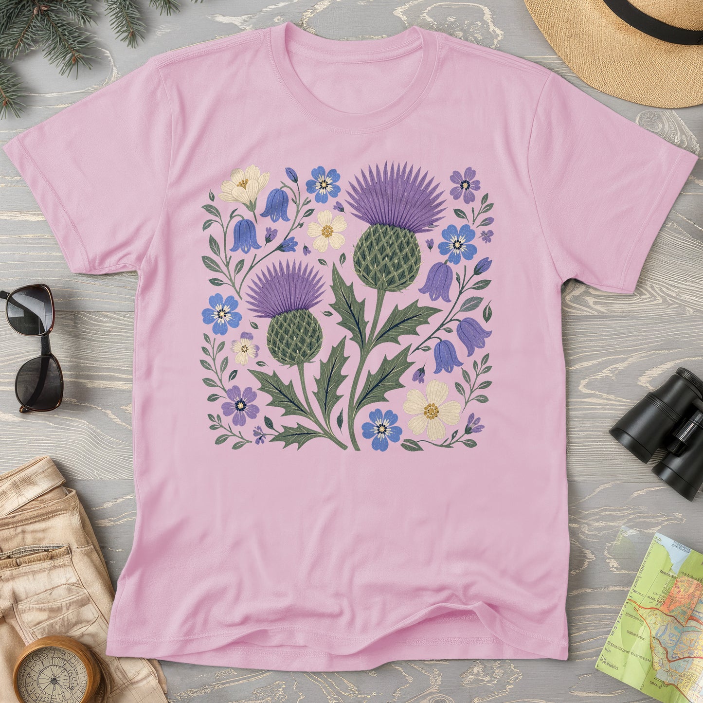 Scottish Thistle Floral T-Shirt