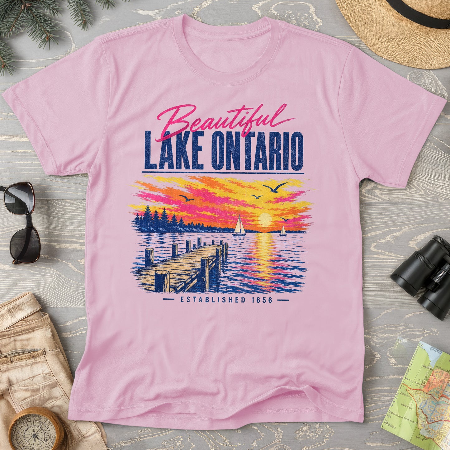 Lake Ontario Color Burst T-Shirt