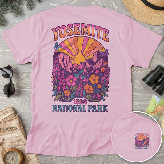 Yosemite Retro Vibes Front/Back T-Shirt