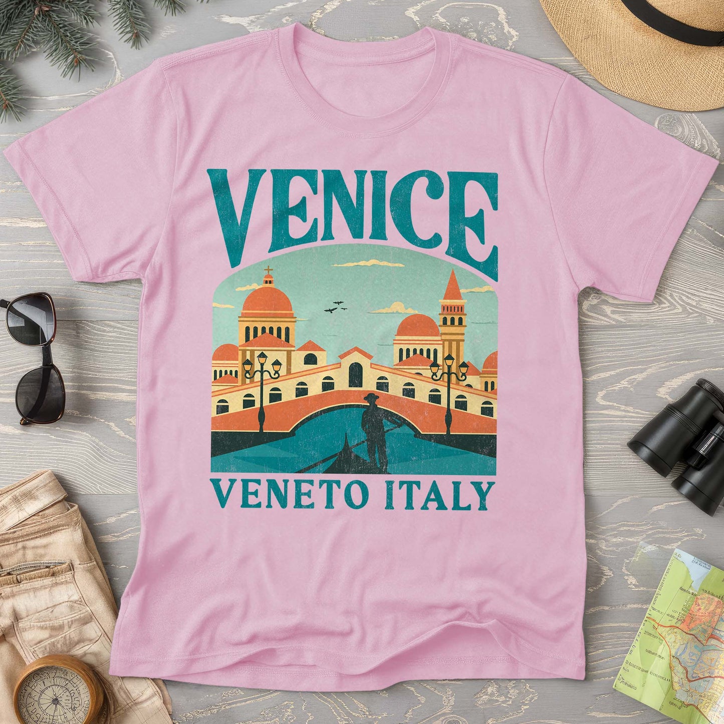 Venice Veneto Italy "Big and Bold" Comfort Colors T-Shirt