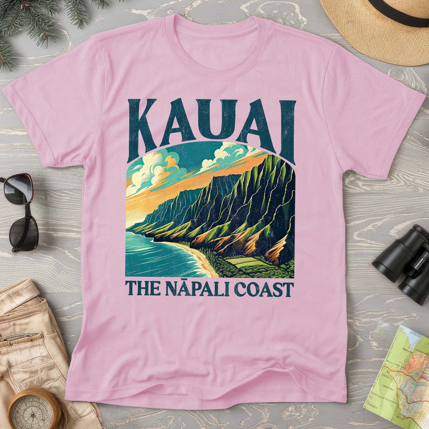 Kauai Nā Pali Coast "Big and Bold" Comfort Colors T-Shirt