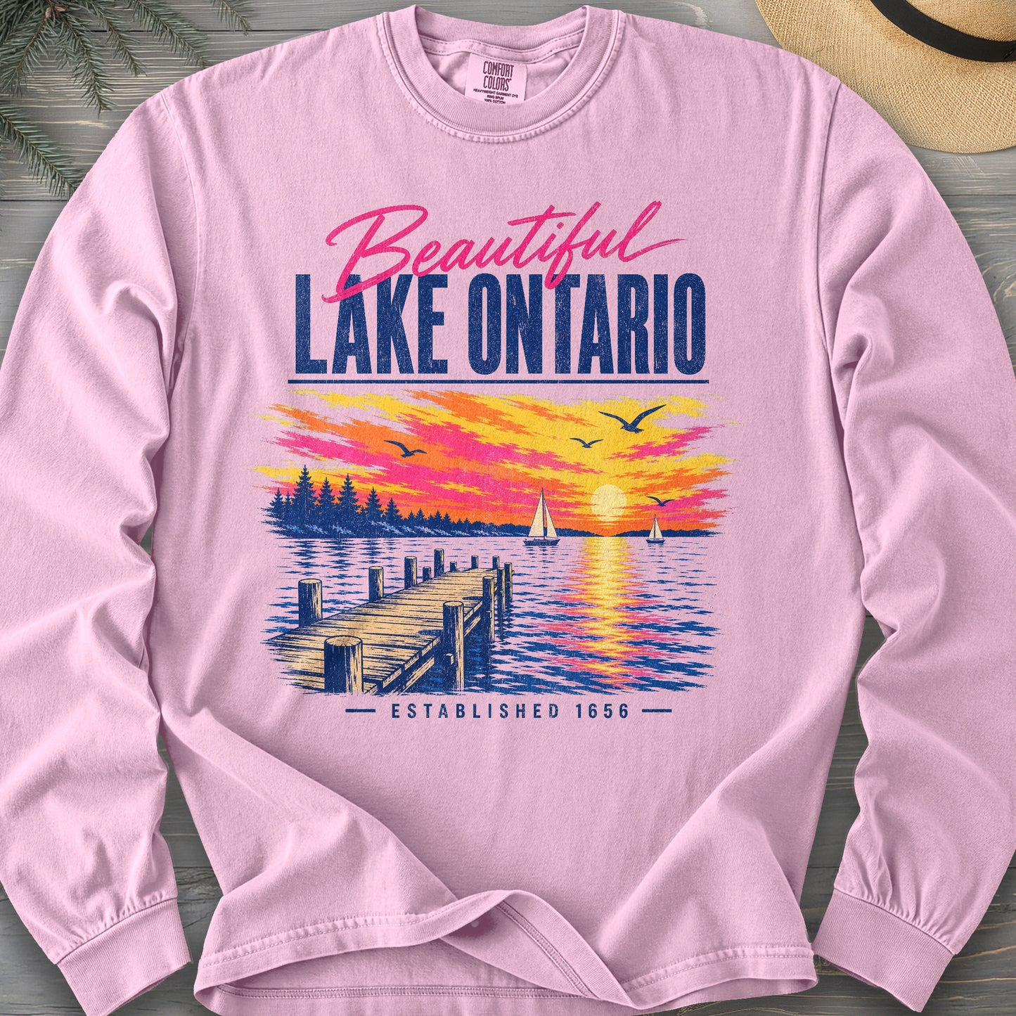 Lake Ontario Color Burst Long Sleeve Shirt