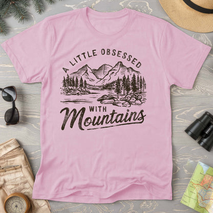 "A Little Obsessed with Mountains" Comfort Colors T-Shirt