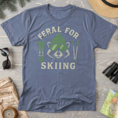 Feral for Skiing Comfort Colors T-shirt