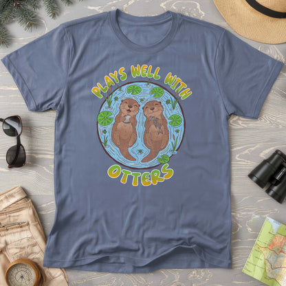 Plays Well With Otters Comfort Colors T-shirt