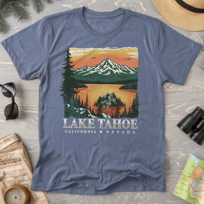 Lake Tahoe Emerald Bay Sunset Comfort Colors T-shirt