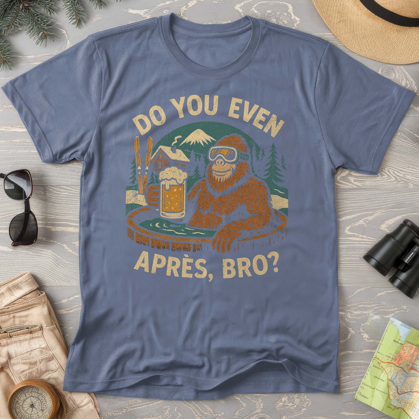 Bigfoot Apres Comfort Colors Tshirt