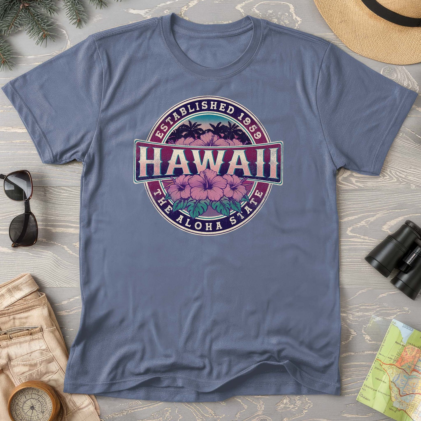 Hawaii Badge Comfort Colors T-shirt